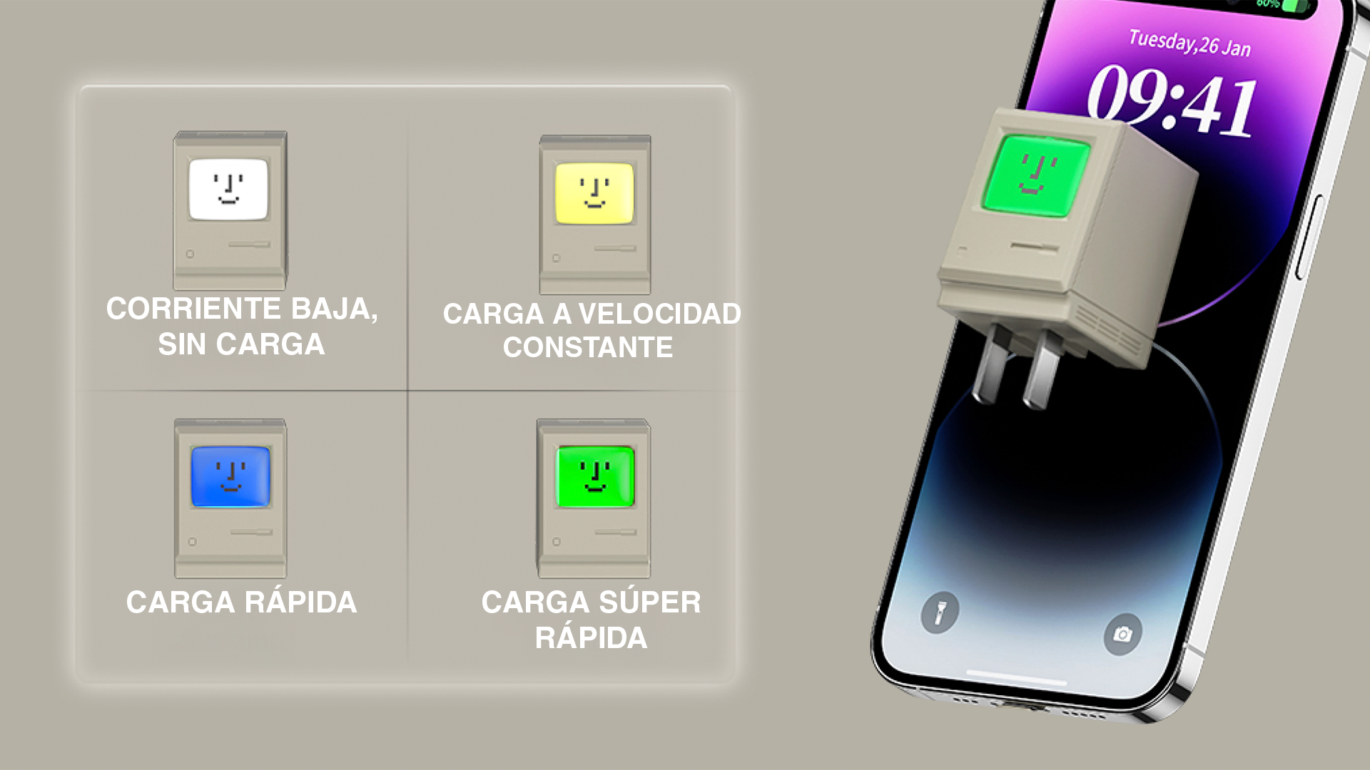 35 2 cargador Shargeek Retro 35W