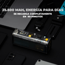 Power Bank Shargeek 100 Storm 2 25600mAh 100W Pantalla Transparente - Image 3