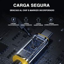 Cable AOHI Magline140W USB-C a USB-C - Image 7
