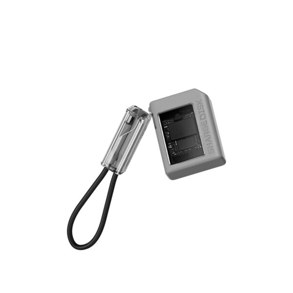 Carcasa SSD Sharge Disk Transparente NVMe USB-C