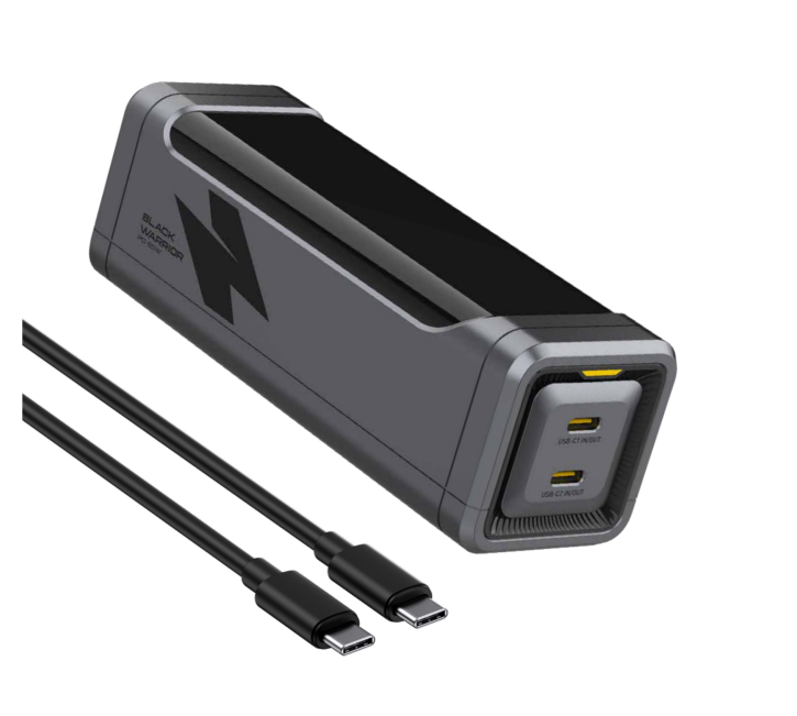 THE BLACK WARRIOR 65W Power Bank AOHI The Black Warrior 6000 mAh 65W | Carga rápida y Pantalla digital. - Image 1
