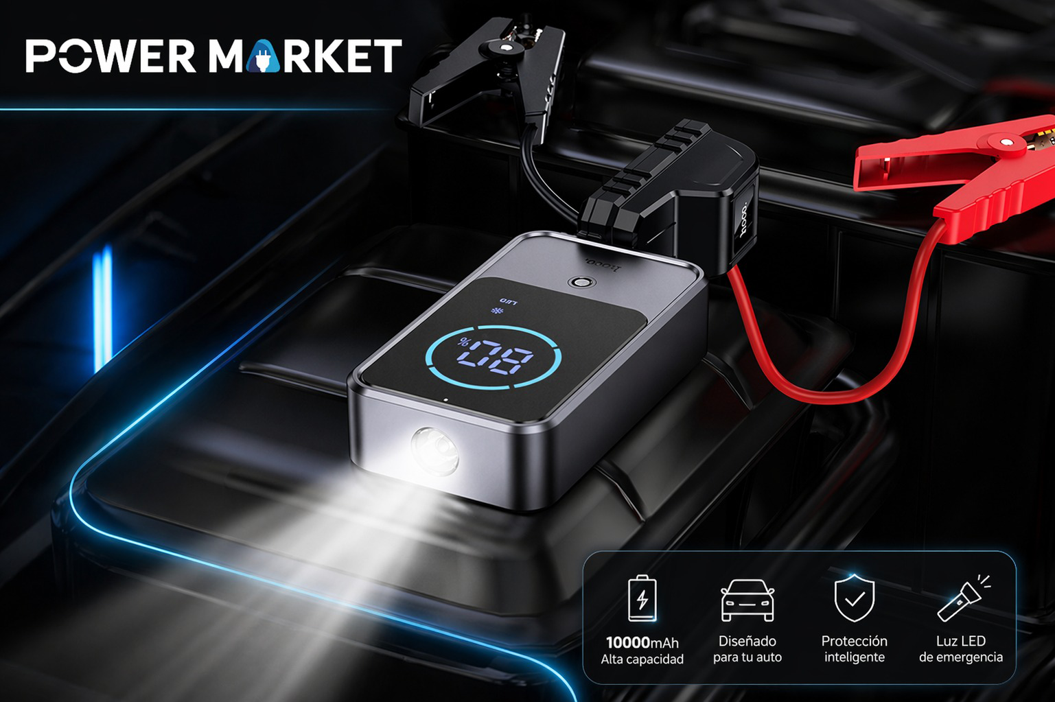 Enciende tu carro con esta Power Bank QS7 10000mAh