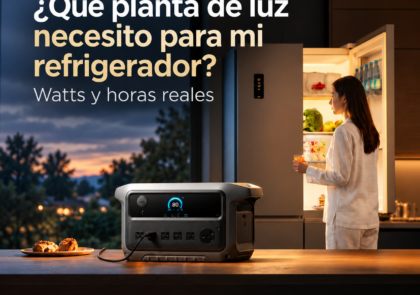 ¿Qué planta de luz necesito para mi refrigerador? Watts y horas reales